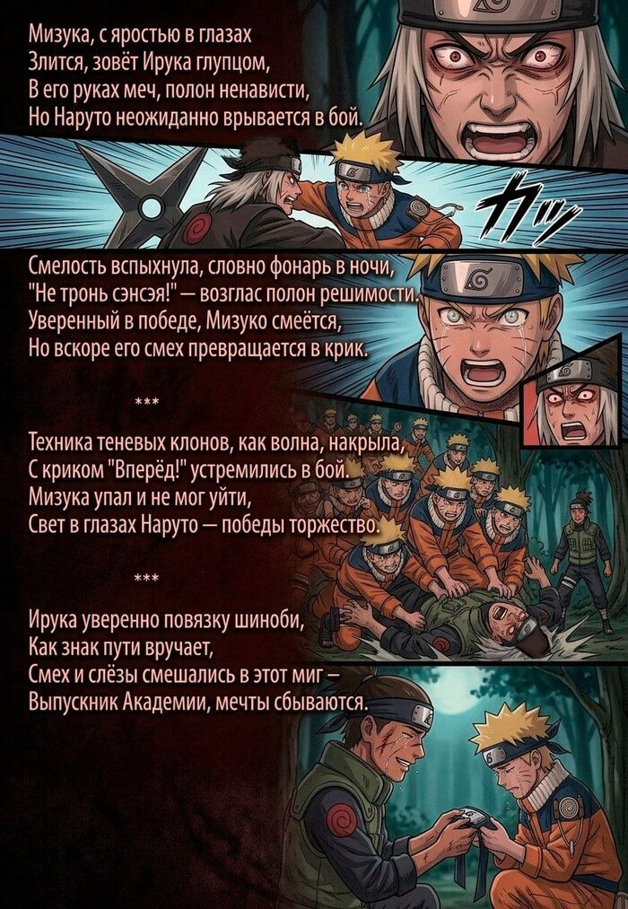 Наруто в свободных стихах
