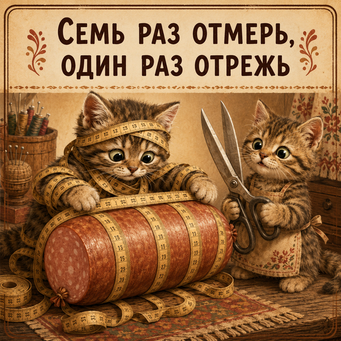 Семь раз отмерь, один раз отрежь