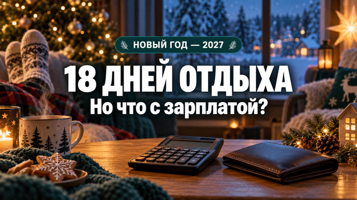 Пять дней отпуска = 18 дней отдыха: новогодний план с подвохом для зарплаты