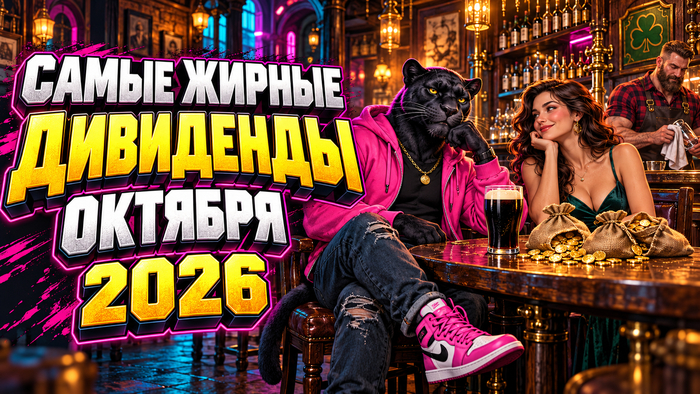 ТОП-5 самых жирных дивидендов октября 2026. Кто и сколько заплатит?
