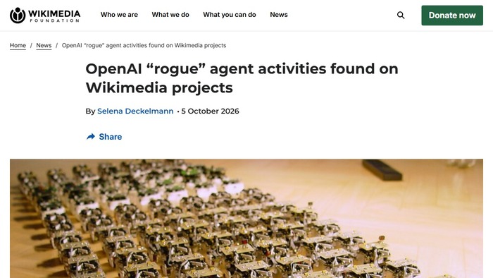 Wikimedia поймала агентов OpenAI: правили вики, пытались взломать инструменты Википедии и заваливали её запросами