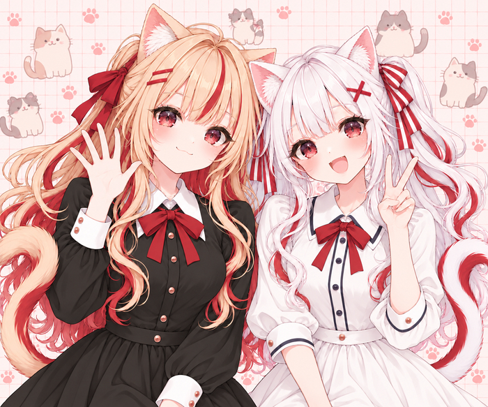 Две кошечки :3