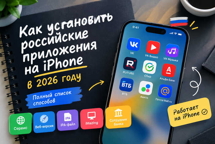Как установить российские приложения на iPhone в 2026 году: полный список способов