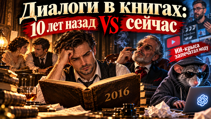 «Диалоги в книгах»: 10 лет назад VS сейчас. Или Как YouTube и ИИ убили читательский интерес
