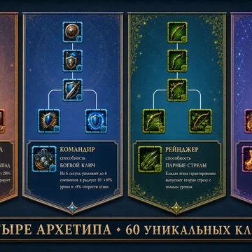 Тактическая RPG о героях, построении отряда и сражениях с волнами монстров. Нанимайте бойцов, развивайте классы и проходите кампании. (скриншот 2)