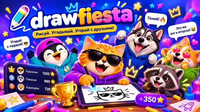Draw Fiesta на Пикабу Игры