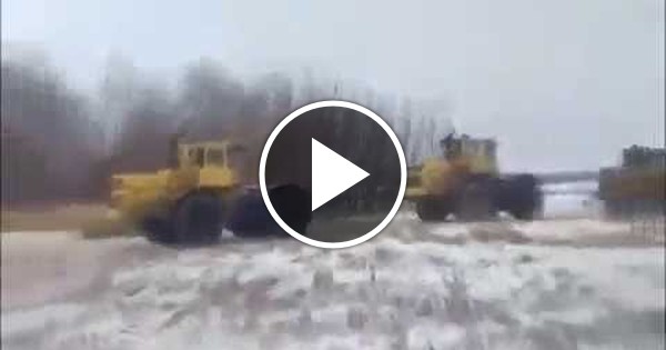 Как ровняют дороги в России. | Пикабу