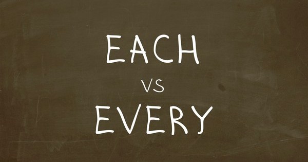 This each. Each every. Each vs every. Each vs every разница. Each and every difference.